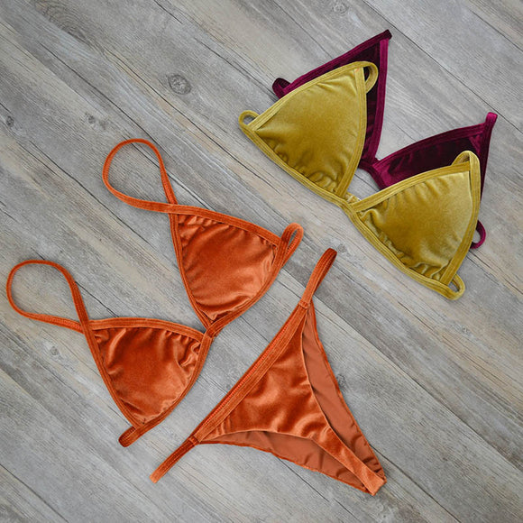 Velvet Triangle Set